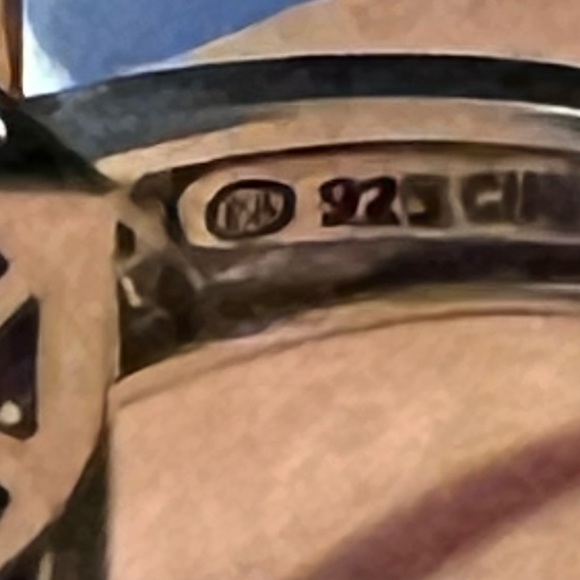 Affinity Art Deco Ring size 8, Sterling Sliver .925 Black Onyx and Diamond - Picture 3 of 7